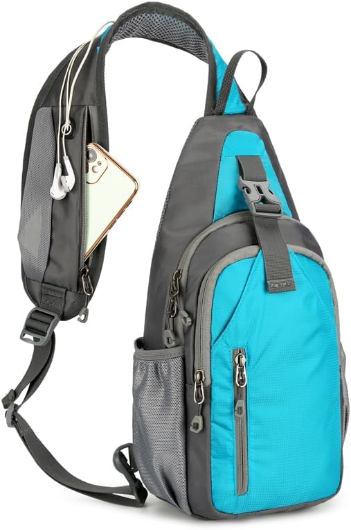 Small Crossbody Sling Backpack Hiking Daypack Lightweight Casual Shoulder Chest Bag Multiple Pockets Outdoor Travel - Image 6