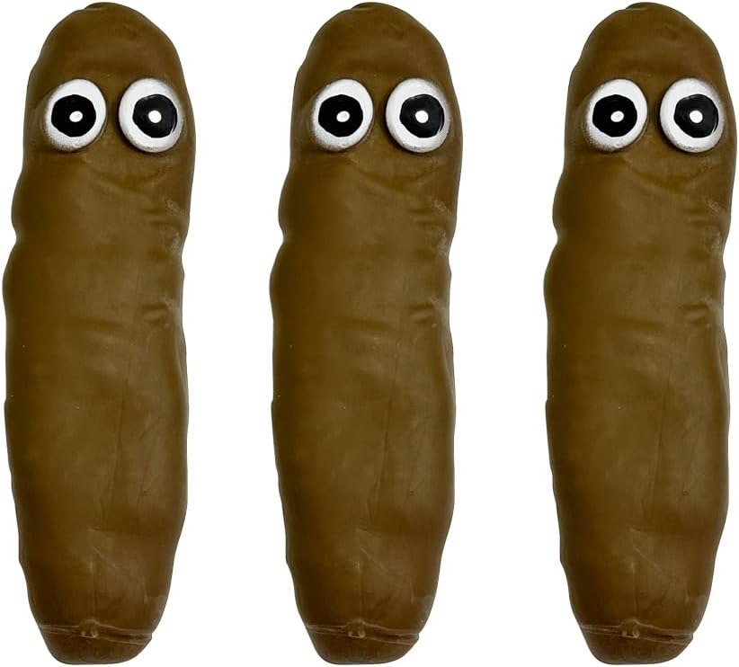 Novelty 3 Pack Funny Stretchy Sensory Stress Relief Poo Toys, Joke Tricky Fidget Anxiety Prank Poop Shape Autism Toy for Adults Teens Kids Party Favor