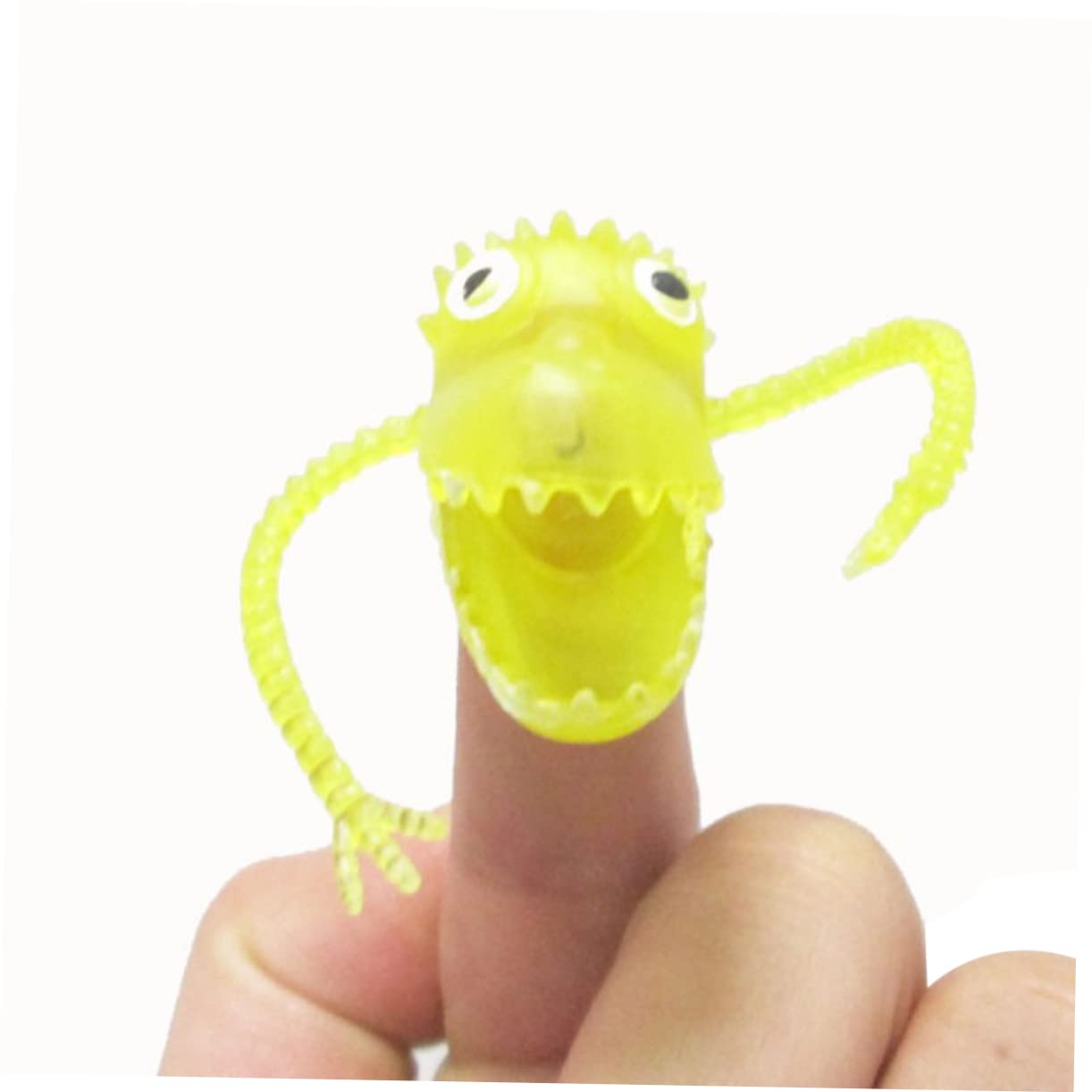 Toyvian 40pièces Marionnettes Doigts Dinosaures Amusantes pour Garçon Fille Jouets De Fête Anniversaire Motifs Aléatoires