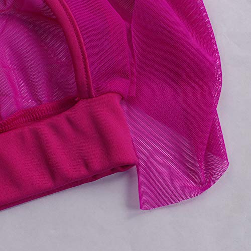 Women Sexy Beading Pearl See Through Sheer Mesh 2 Pieces Outfits Jumpsuits Bikini Crop Top And Hollow Out Ruffle Long Pants #TOP4