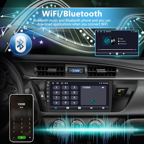 Android 13 Radio para Carro Toyota Corolla 2014-2016 Bluetooth miniatura 5