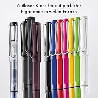 Lamy safari roll-ink black Tintenpatronenroller – zeitlos klassischer Stift mit ergonomischem Griff & Strichbreite M - Gehäuse aus robustem ASA-Kunststoff – inkl. Tintenpatrone T10 blau – Ansicht 6