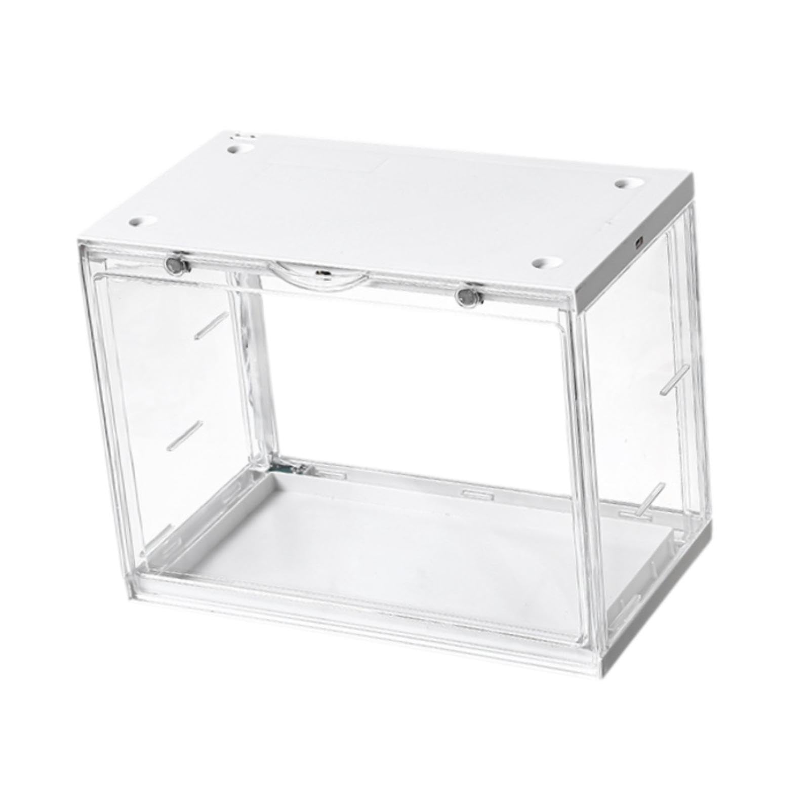 Vitrine Transparente pour Figurines, Boîte de Rangement pour Poupées, Stable, Anti-poussière avec éclairage, Présentoir pour Figurines et Mini-jouets