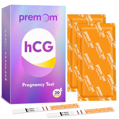 Premom Early Detection Pregnancy Test: 20 Pregnancy Test Strips 10mIU/ml Sensitive Ultra Early Home Fertility Test Powered by Premom Ovulation Predictor