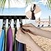 Jokisa 2 Stück Mikrofaser Handtuch Set (180x90cm Badetuch Groß+100x50cm Sporthandtuch),Schnell Trocknend und Kein Sand Strandhandtuch, Microfaser Handtücher für Fitness, Strand
