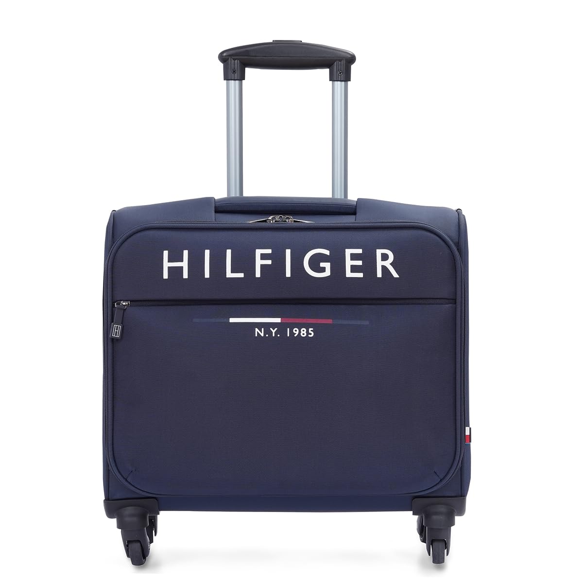 Tommy Hilfiger 15-Inch Laptop Overnighter Trolley Bag for Men & Women – Carolina Pro| Polyester, Size - 44CM | Travel Bag with Retractable Handle & Zipper Closure