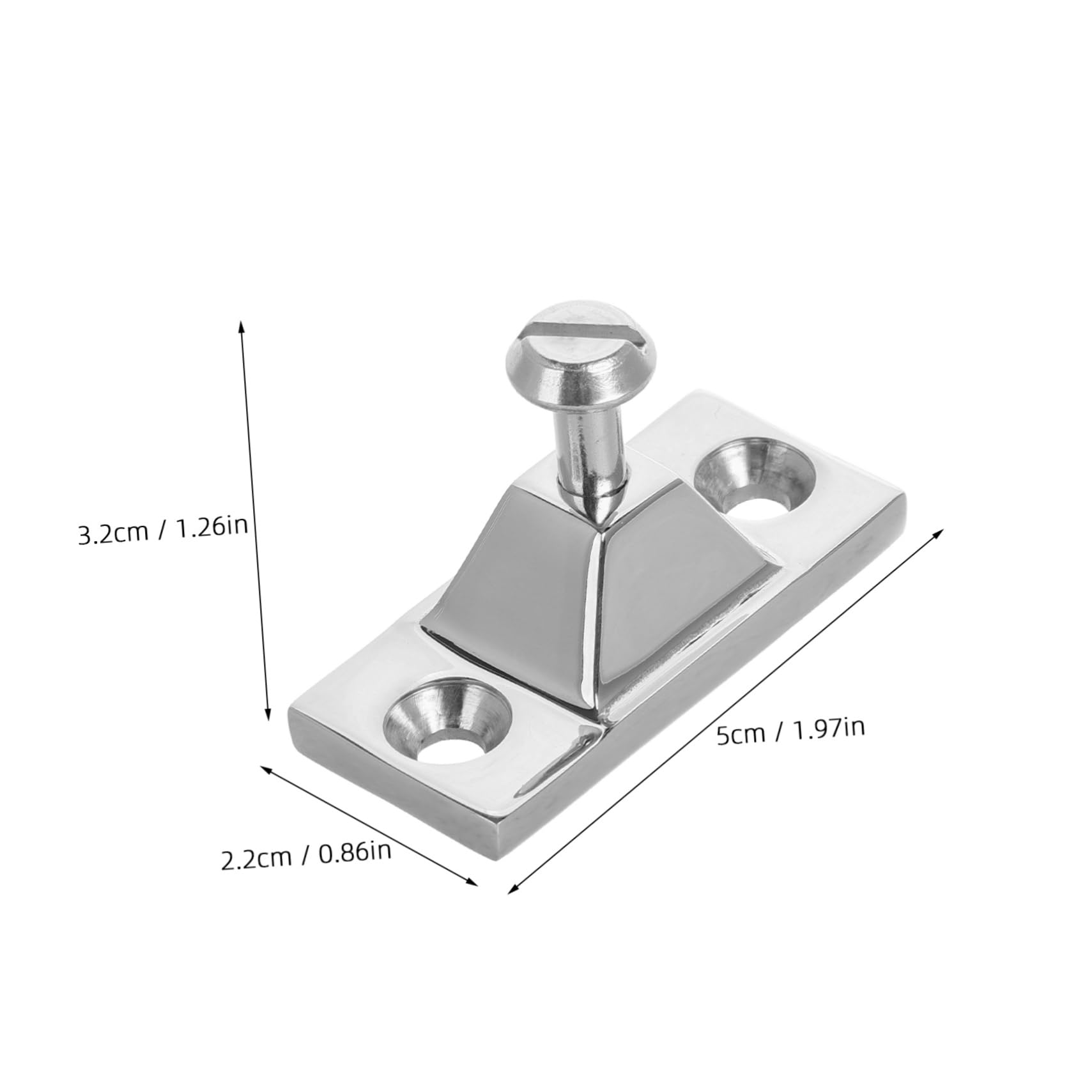 Toyvian Cerniera per Ponte Barca in Acciaio Inossidabile Argento, Resistente per Uso Marittimo, Design Elegante e Installazione Facile, Accessorio per Barche e Campeggio