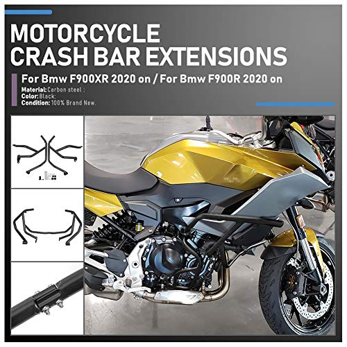 Moto Upper Lower Engine Guard Bumper Highway Crash Tank Bar Carénage Cadre Chute Protector pour F900R F900XR F 900R F 900XR F 900 R XR Accessoires 2020 2021 20 21 (Supérieures)