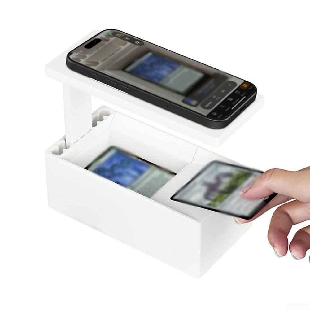 Scanner de cartes, scanner de cartes rapide, pour cartes à collectionner MTG, fonctionne parfaitement avec ManaBox, pour la gestion des collections, 18,2 x 9 x 18,2 cm