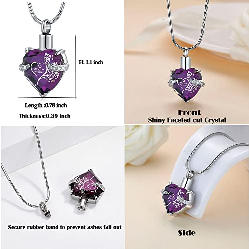 Heart Urn Necklace for Ashes Stainless Steel Cremation Jewelry for Ashes Keepsake Necklaces …2