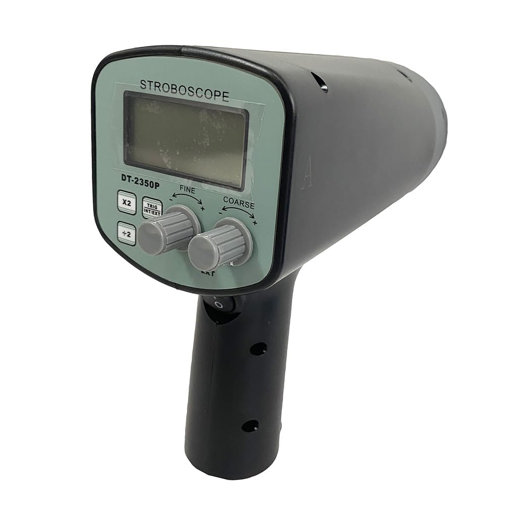 Stroboscope Digital Stroboscope with LCD Display Measurement Range 50 to 12,000 FPM Resolution 0.1 FPM for Rotational Speed and Frequency of Motion of The Object to be Detected
