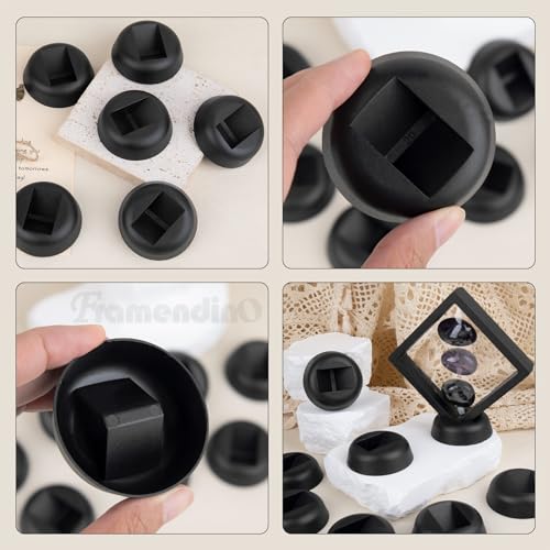 Base para exhibidor flotante 3D negra pack 30 miniatura 6