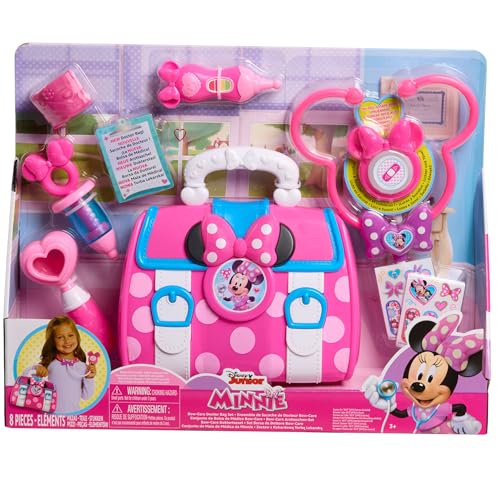 Just Play 89756 Disney Junior’S Minnie Mouse Bow-Care Doctor Bag Set, Dress Up And Pretend Play, Kids Toys thumb #5