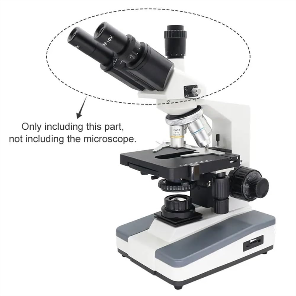 Accessori per microscopio da laboratorio Microscopio Testa trinoculare Testa monoculare libera Testa binoculare for microscopio biologico con oculare a grande campo WF10X WF16X(Trinocular head)
