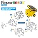 PicassoTiles STEM Kids Solar Powered Space Robot Educational Learning Engineering Building Toy 6-in-1 Creative Unique Transformation Renewable Sun Energy Science Experiment DIY Kit Boys Girls Age 8+