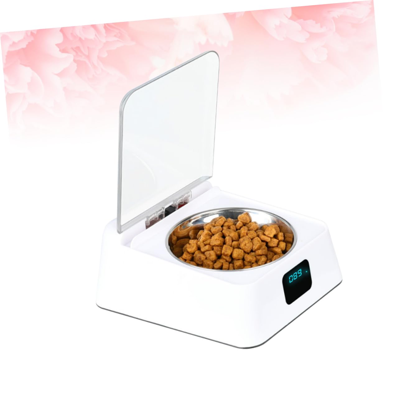 Angoily 1 Pc Dispensador Comida Animales dispensador de Alimentos para Mascotas alimentador de Mascotas de inducción infrarroja automático comedero para Perros