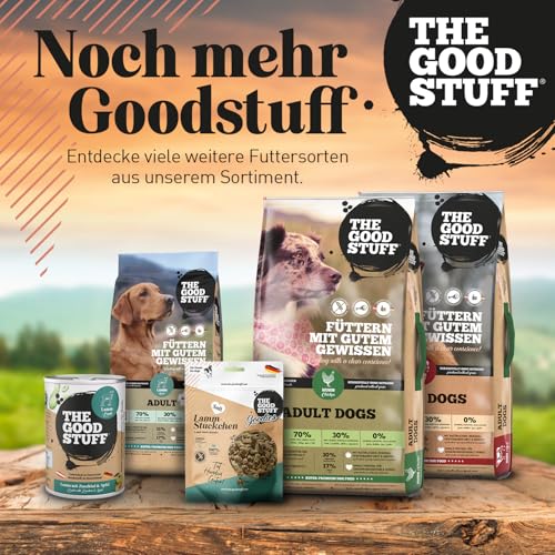 The GOODSTUFF Lamm (Adult) 12,5 kg | Hochwertiges Hundetrockenfutter getreidefrei | Mit frischem Lammfleisch | Hundefutter trocken für ausgewachsene Hunde | ausgewogenes Trockenfutter für Hunde