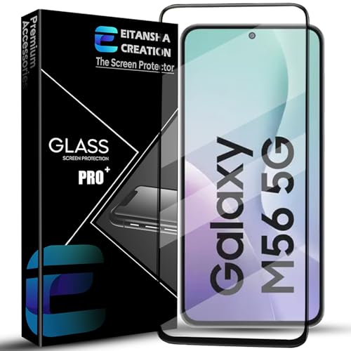 Image of Edge To Edge Screen Protector Tempered Glass For Samsung Galaxy M56 5G / Samsung Galaxy M56 With Easy Self-Installation Kit