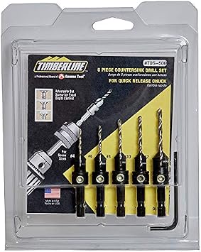 Timberline - 5 قطعة Countersink مجموعة المشروبات TDS-500