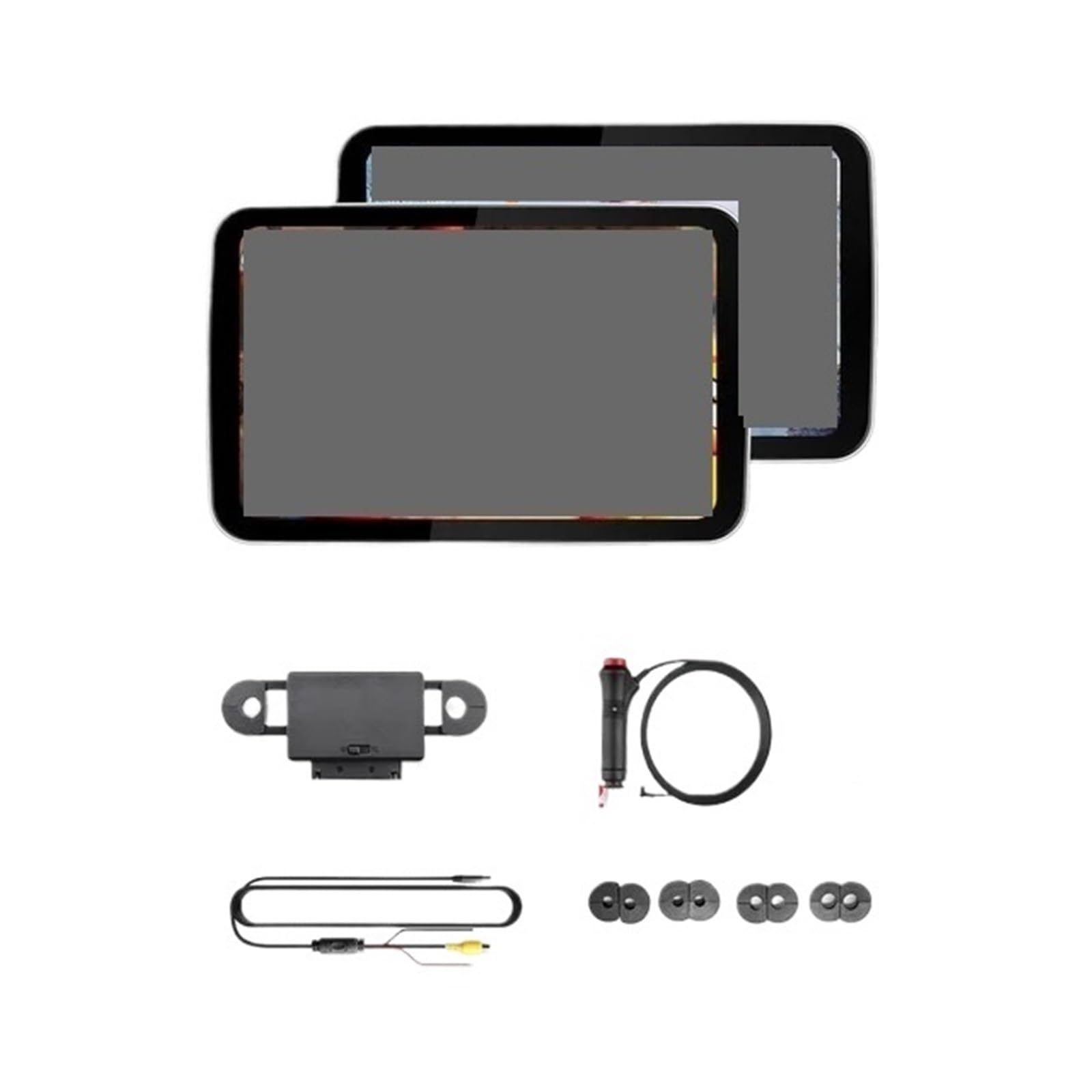 Lecteur VidéO Pour Appuie-TêTe 2 Pièces Mise À Niveau Du Moniteur D'appui-tête De Voiture IPS TV Display Sans Fil Auto For Lecteur Vidéo D'écran De Siège Arrière De Voiture(2pcs Full Fit Screen)