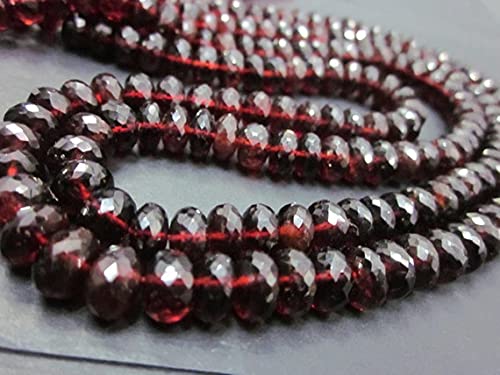 Fil de Garnet Mozambique facetté 8 mm pour fabriquer un cadeau d'anniversaire mémorable