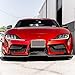 Front Bumper Lip Splitter Compatible with 2020-2026 Toyota Supra A90 A91 GR Coupe 3PCS ABS Spoiler Kit (Carbon Fiber Look)