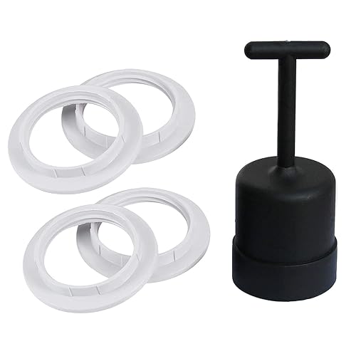 4 anillos roscados de base media y 1 herramienta de extracción de anillo de sombra negra para enchufes de base E26 con diámetro de 1-12 pulgadas 4 anillos roscados de base media y 1 herramienta de extracción de anillo de sombra negra para enchufes de base E26 con diámetro de 1-12 pulgadas