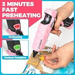 Hot Glue Gun Kit, 100W High Temp Glue Gun Full Size with 30 Glue Sticks (7/16"), Anti-drip Professional Large Glue Gun for Crafts, DIY and Home Repair