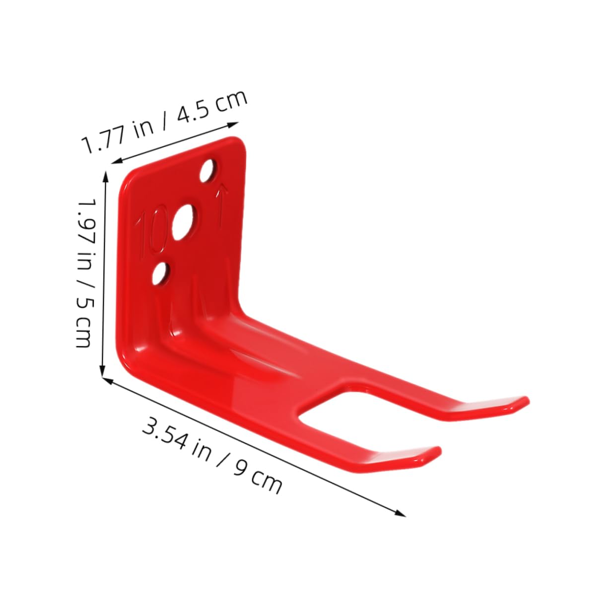 DOITOOL Soporte de Pared para Extintor de Fuego Metal Resistente con Acabado Rojo Visible Diseño Compacto con Sistema de Seguro para Montaje Estable Hogar y Oficina