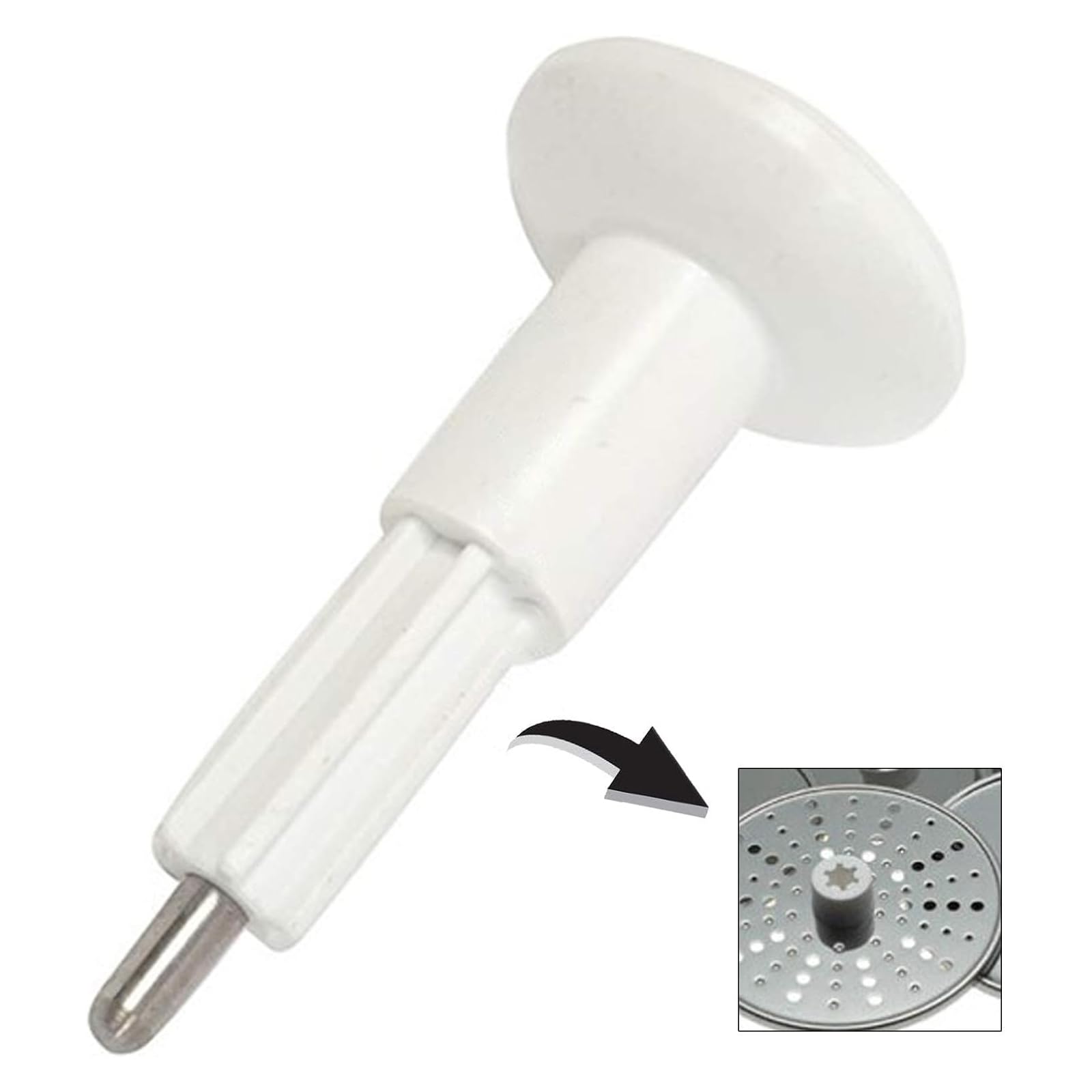 SPARES2GO Piedino rotondo per robot da cucina Magimix Compact CS 2100 3100 3200 4200 5200 XL (confezione da 4 piedi, nero