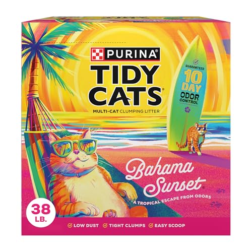 Purina Tidy Cats Bahama Sunset Scented Clumping Cat Litter Odor Control Formula