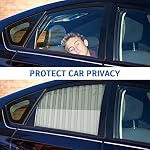 ZATOOTO Magnetic Side Window Covers for Privacy Baby Sun Shade, 2 Pack Grey - Image 5