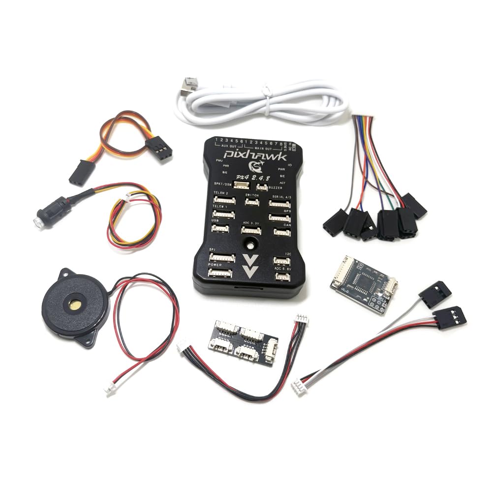Pixhawk PX4 PIX 2.4.8 32 Bit Flight Controller mit I2C Splitter Erweiterungsmodul Buzzer Sicherheitsschalter 4GB SD Karte PPM Modul für FPV Quadcopter Multirotor Drohne Fixed Wing RC Car RC Boot