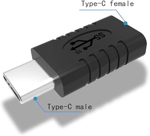Miniatura 4 de Adaptador USB C macho a USB C hembra, convertidor, compatible con sincronización de datos y carga, adecuado para teléfonos móviles, computadoras,