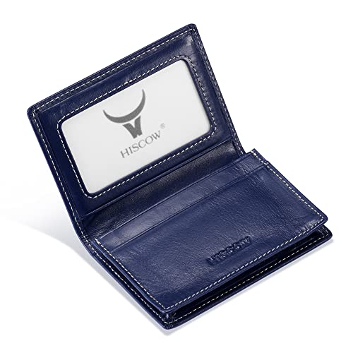 Image of HISCOW Business Card Holder with Large Compartment - Full Grain Leather
