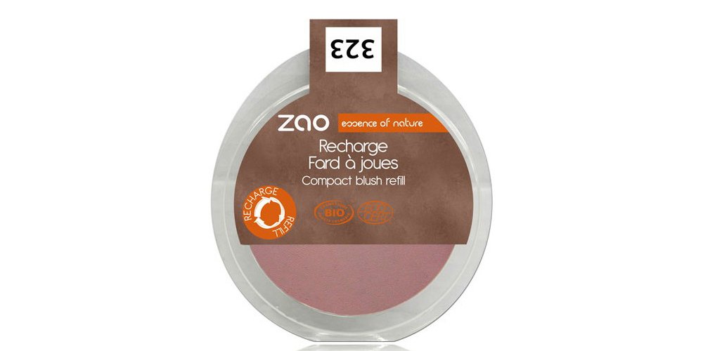 Zao Refill Compact Blush 323 Dark Purple