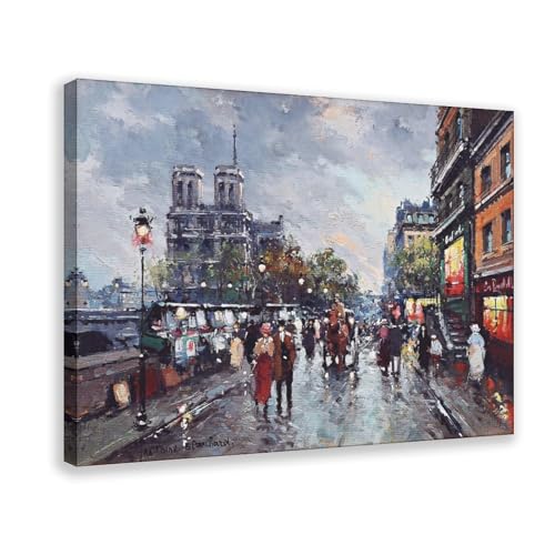 Toile Notre Dame Paris Antoine Blanchard décoration murale haut de gamme