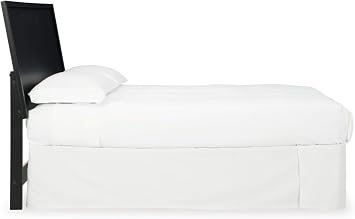 Signature Design by Ashley Matte Black Panel Headboard King Size