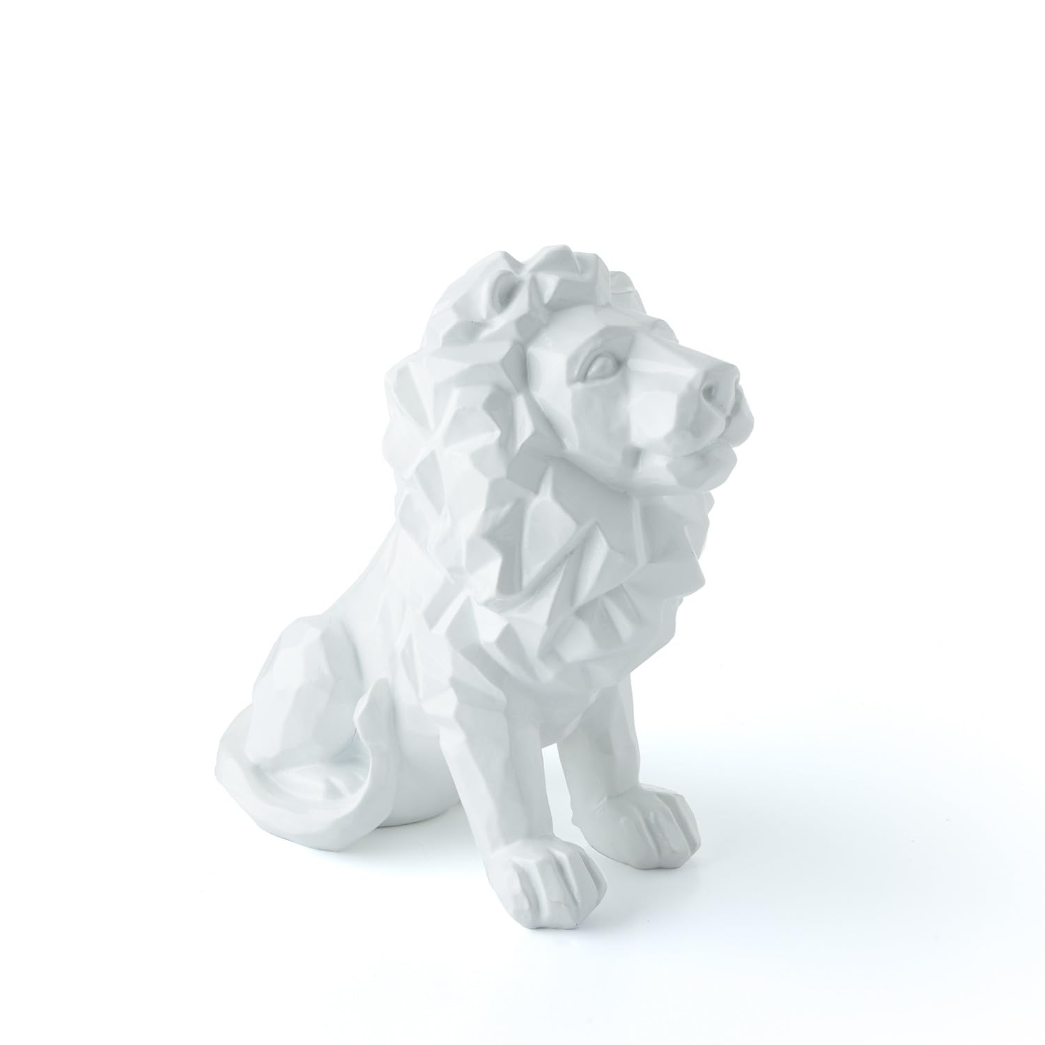 Olympique Lyonnais Statuette Lion Blanc Petit Format