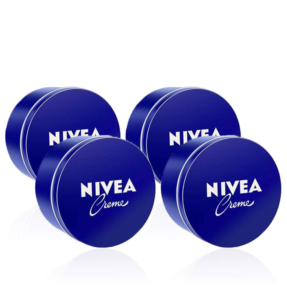 NIVEA Cream and pack of 4 (4 x 250 ml), crema hidratante corporal, crema face for home and daily use NIVEA Cream and pack of 4 (4 x 250 ml), crema hidratante corporal, crema face for home and daily use