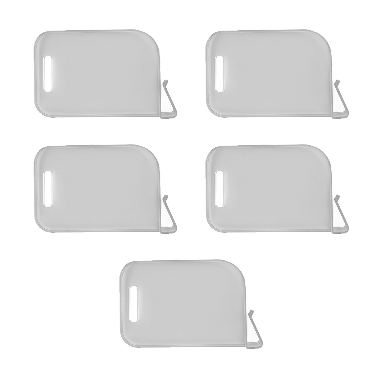 Fsdshgkdg Grey 5 Pieces Trading Card Box Baffle Clip Card Storage Partition Board Card Box Divider Clapboard
