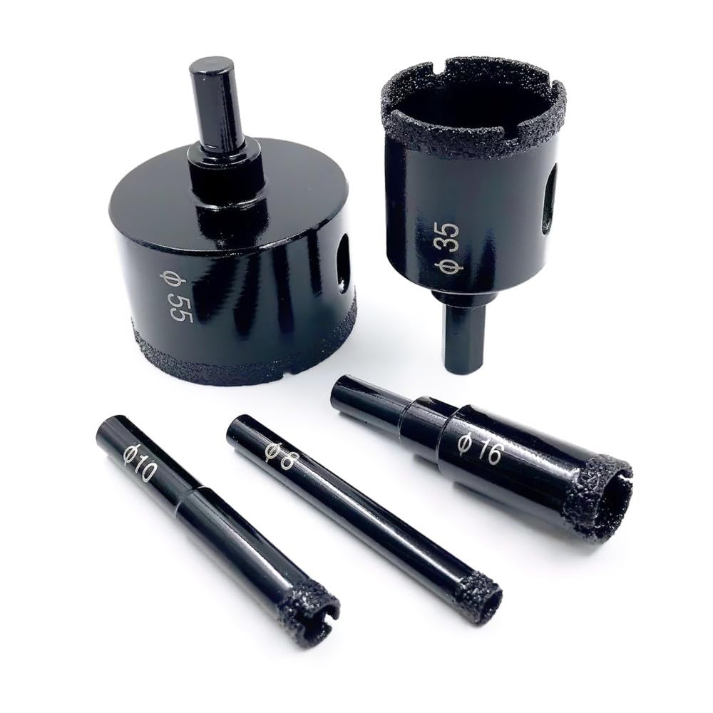 Diamond Core Hole Cutter, Drill Bit M14 Brazed Dry Porcelain Marble Granite Glass 6-65mm(16mm)