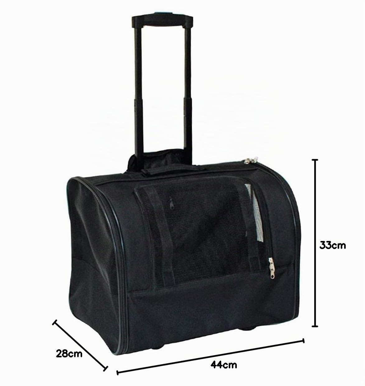 Croci Trolley Jolie 2 En 1 - Transportín Para Gatos Y Perros Pequeños 44 X 33 X 28 Cm - Carro Para Perros, Gatos O Conejos Convertible En Bolsa Transportín Para Mascotas