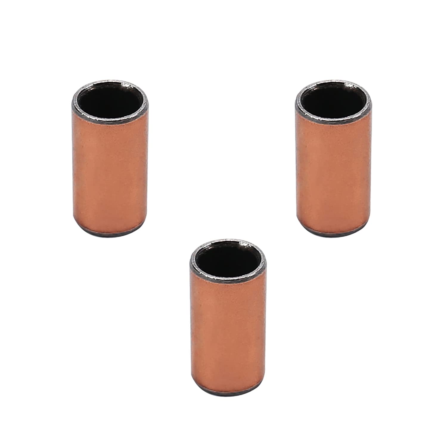 Othmro Łożysko tulei 6 mm otwór x 8 mm OD x 15 mm długości łożyska gładkie owinięte tuleje bezolejowe opakowanie 3 szt