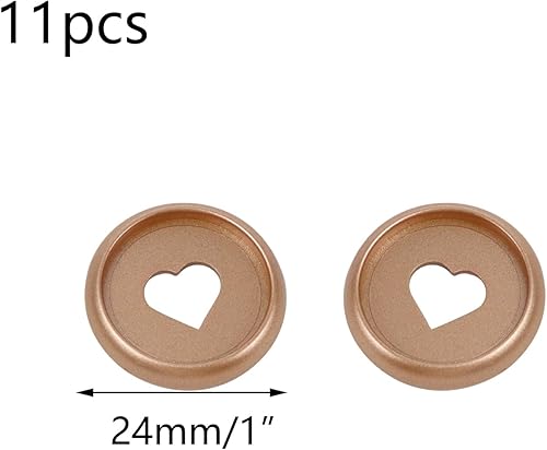 Miniatura 2 de 11 discos expansores de plástico con forma de corazón, discos de plástico para carpetas de hojas sueltas, suministros de álbumes de recortes, discos