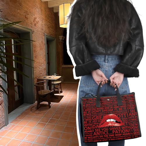 Bolso tote VAMSII Rocky Horror Lips miniatura 6