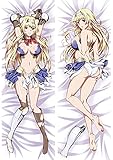 Ditooms Dakimakura Body Pillowcase Anime Pillow Cover Kuroinu Kedakaki Seijo Wa Hakudaku Ni 20x59inch Double-Side Manga Anime Cosplay Pillow Cushion Cover Home Room Decor TA304