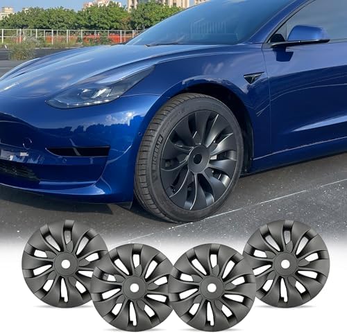 Mayde 18-Inch Hub Caps fits 2020-2023 Tesla Model 3, Replacement ...
