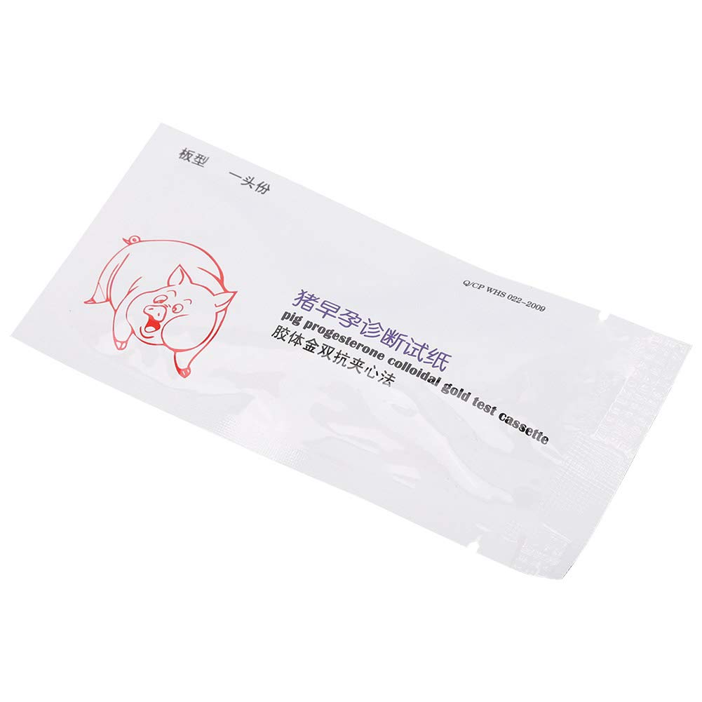 Jerliflyer Sow Pregnancy Tester, Accurate Detection Sow Pregnancy Tester Test Strip Disposable Pig Pregnancy Diagnosis Tester Test Strip for Farm