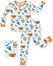 Bamboo Viscose Toddler Halloween Pajamas Boys Girls Kids Baby 2pcs Long-Sleeve Pyjamas Set 5-6Y Snug fit Sleepwear Pjs